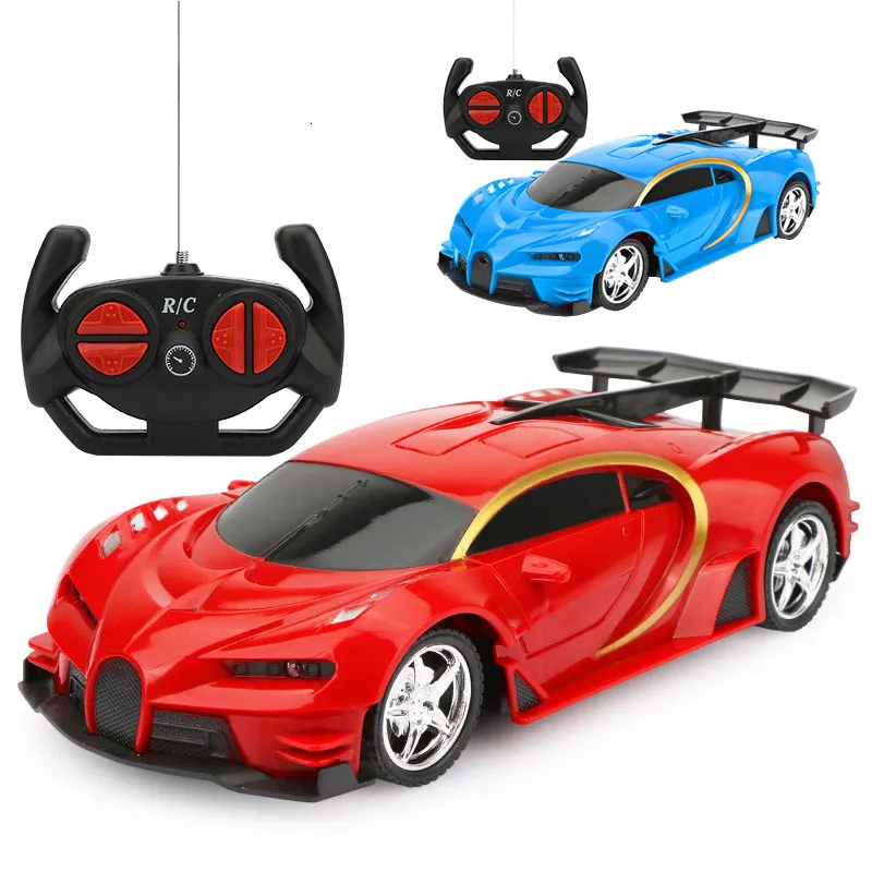 Electricrc Car 18 1 RC 전기 원격 제어 오프로드 레이싱 LED 조명 충전 모델 소년 야외 장난감 어린이 생일 장난감 230202