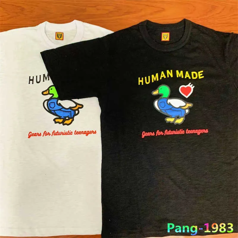 T-shirts hommes Été 2022 Hommes Femmes T-shirt fabriqué par l'homme de haute qualité coton flammé classique tendance de canard sauvage loisirs mode t-shirts fabriqués par l'homme G230202