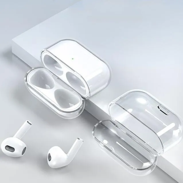 Для Airpods pro 2 2-го поколения air pods 3 аксессуары для наушников airpod Твердый прозрачный силиконовый милый защитный чехол для наушников Противоударный чехол