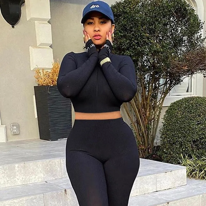 Women's Two Piece Pants Set Women Sportswear Workout Clothes For Sport Sets Suits Fitness Long Sleeve Seamless Yoga Leggings NTZ039