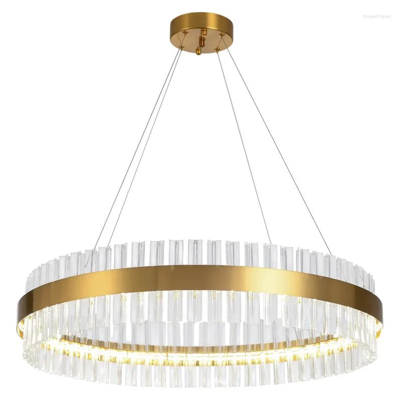 Pendant Lamps Modern Gold Luxury Crystal Gorgeous Light Lighting For Dining Living Room Hallway Lobby Ceiling Hanging Lamp Chandelier