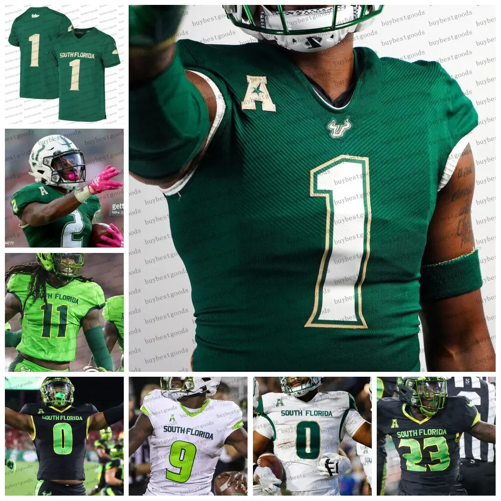 Football Jerseys Custom Ncaa South Florida Bulls Football Jersey 22 Mekhi Lapointe Sincere Brown Andrew Stokes Antonio Grier Tavin Ward