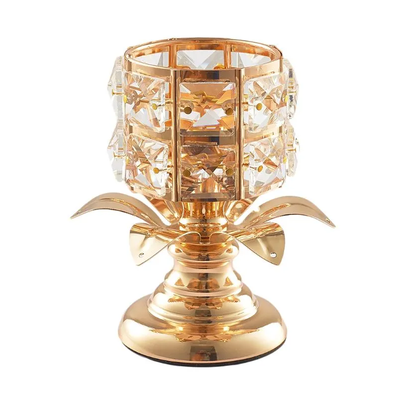 Bougies Europe Vintage évider bougeoir chandelier support pour la décoration intérieure