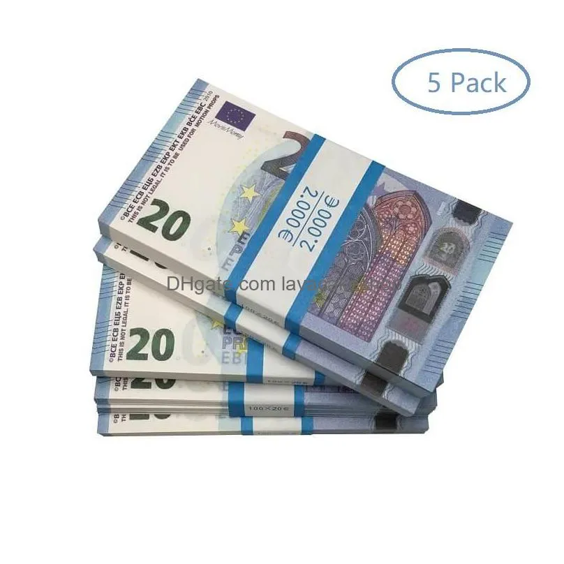 Other Festive Party Supplies Prop Money Copy Banknote Toy Currency Fake Euro Children Gift 50 Dollar Ticket Faux Billet Drop Deliv DhuktC6PB