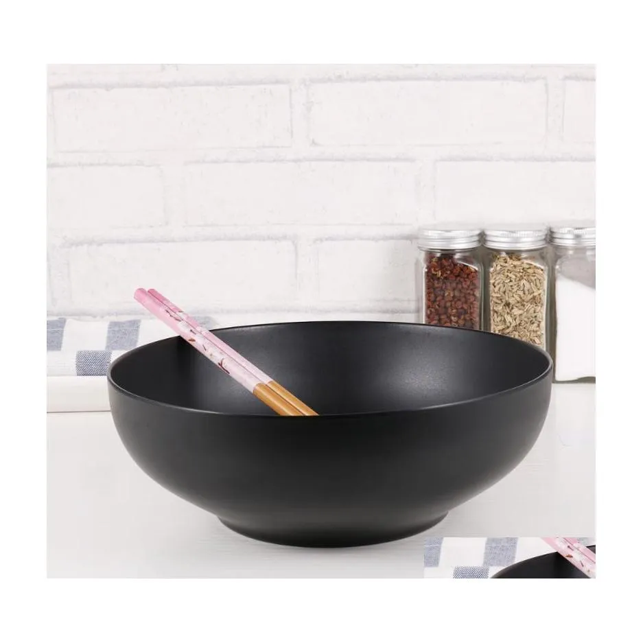 Ciotole A5 Stoviglie in melamina Ciotola Ramen in stile giapponese Contenitore per noodle in porcellana imitazione per la casa 3386 Drop Delivery Garden Kitche Dhkvd