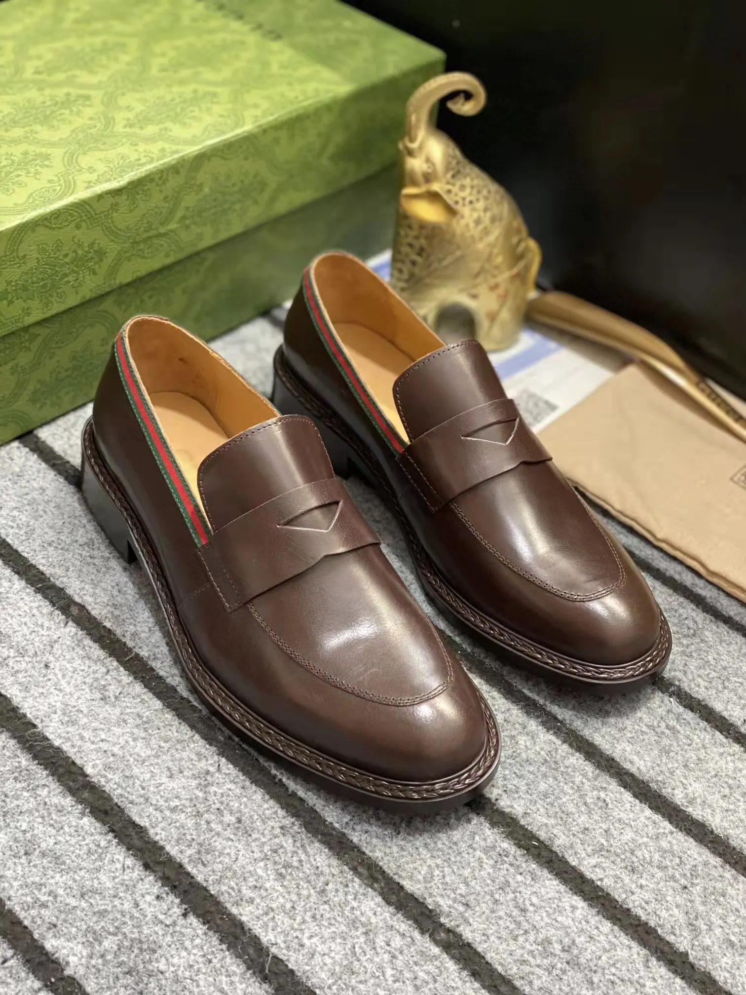 Chaussures de luxe pour hommes, robe de mariée, Greggo Orlato, plates, Oxfords à la mode, pour l'extérieur, marche décontractée, EU38-45