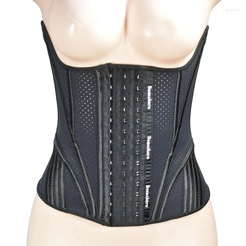 Women's Shapers Modeling Waistband Women's Body Shaper Latex Slimming Girdle Spiral Steel Boned Waist Trainer Corset With Hooks