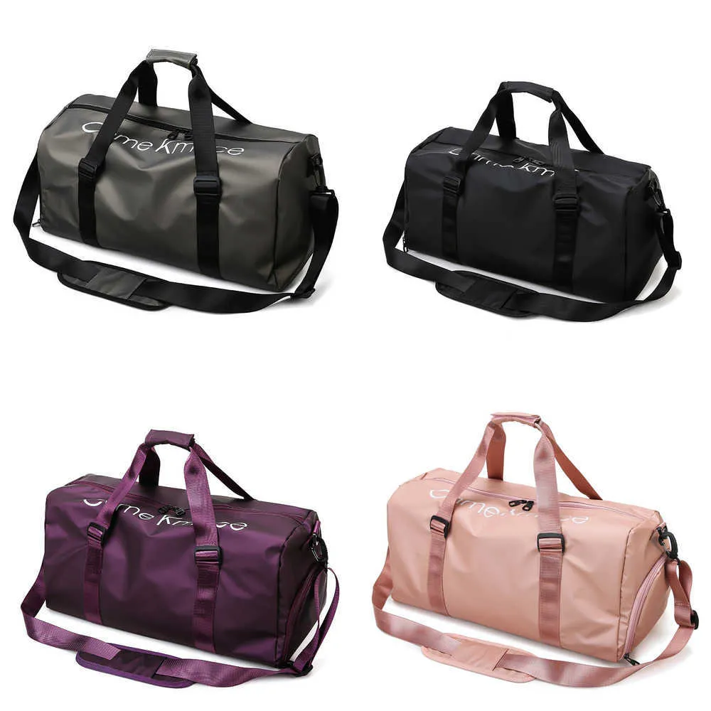 HBP Kort avst￥nd Portable Travel Bag Tork V￥t Separation Stor kapacitet Single Shoulder Bag Sports Fitness Bag Trend Oblique Cross Bag 230202