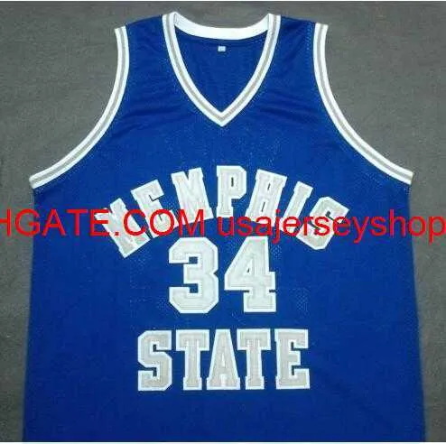 Vintage Rare MS State #34 Elliot Perry Basketball Jersey Size S-4xl 5xl Custom Number Jersey