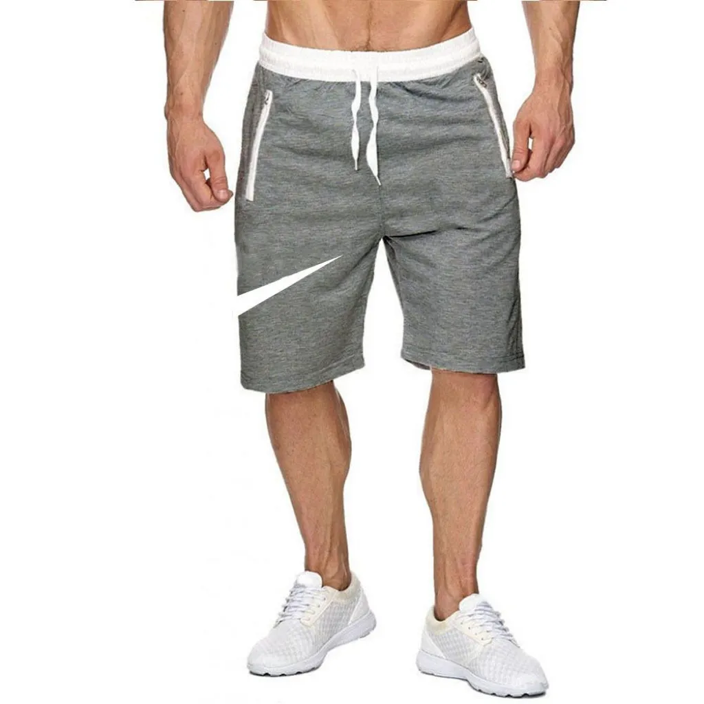 Mans Running Shorts Sportwear Summer Yoga Pant Boş Çizme Pantolonu Pamuk Pantolon Diz Uzunluk Fitness Jog Pants 7 Renk Hızlı Kuru Klasik Sweetpant