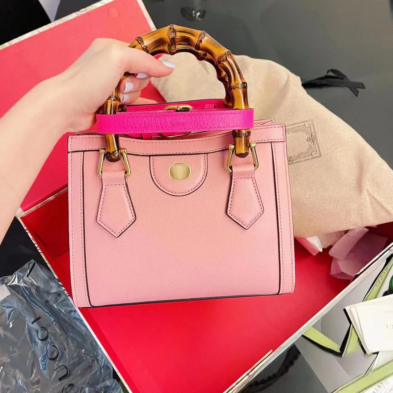 Womens Genuine Leather Designer Top Handle Crossbody Bags From