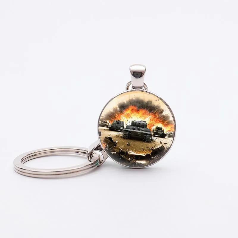 Nyckelringar av hög kvalitet Wot Game Keychain Llaveros World of Tank Pendant Key Chain Men Tool Bag Purse Holder Souvenirs Jewelrykeychains