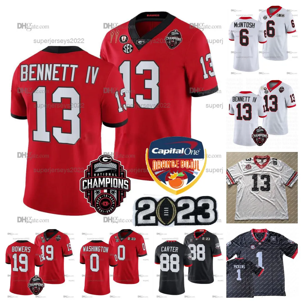 2024 Georgia Bulldogs Championship Football Jerseys Stetson