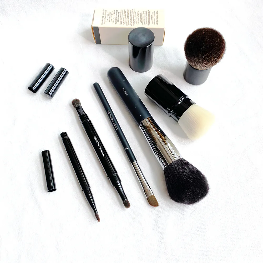 メイクアップツール格納式Kabuki Petit Pinceau Lip Brushes資格のあるOngo Powder Blush Foundation Beauty Cosmetics Tool 230203