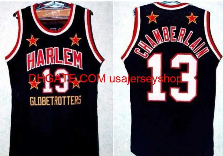 Vintage Rare Wilt Chamberlain Harlem Globetrotters Basketball Jersey Size S-4XL 5XL Custom Any Name Number Jersey