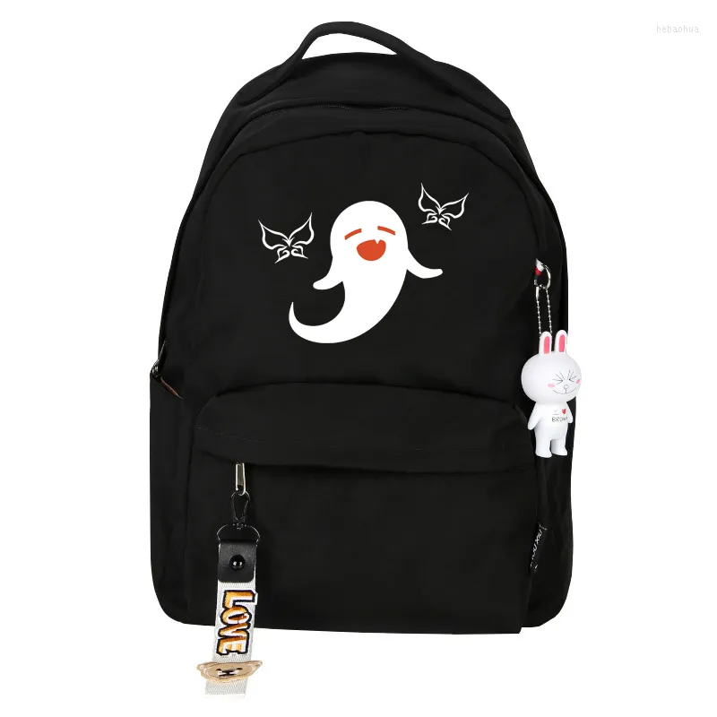 Backpack Cute Hu Tao Drop Cosplay Schoolbag Genshin Impact Bookbag For Boys Girls Gift Mochila