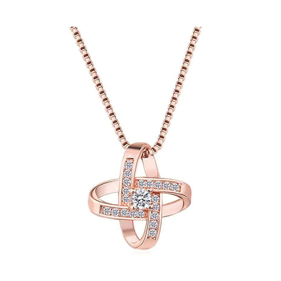 Pendant Necklaces Fashion And Exquisite Eternal Star Diamond Highend Necklace Korean Short Collarbone Chain Luckyhat Drop Delivery J Dhnyz