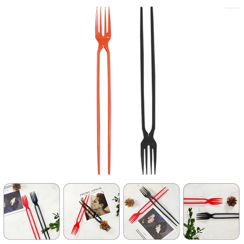 Dinnerware Sets Chopstick Chopsticks Fork Forks Tableware Flatware Reusable Learning Set Utensil Cake Travel Party Beginner Dessert Birthday