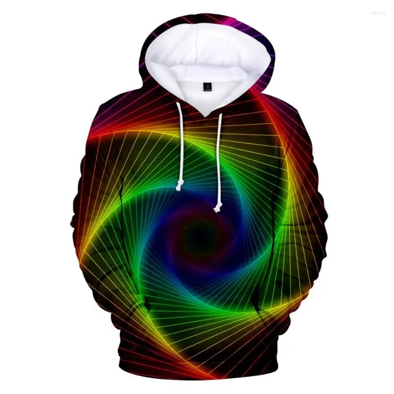 3d swirl checked print pullover clearance hoodie