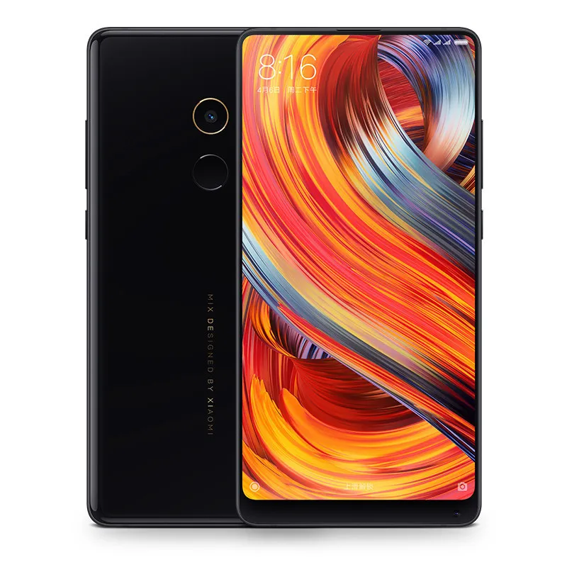 Xiaomi Mi Mix 2 Mix2 4Gスマートフォン、8GB RAM 128GB ROM、5.99  