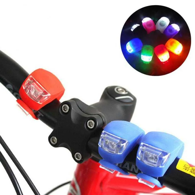 S LED Silicone Bicycle Frog 3 Modalità INFILE IN ATTENZIONE DI SICUREZZA LAMPAGGIO PER CAMITÀ DI SICUREZZA DI SICUREZZA AVVISO BIKE ACCESSORI BIKE LATERNO 0202 0202