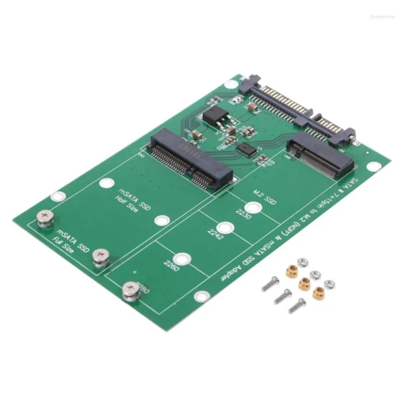 Câbles d'ordinateur M.2 NGFF / MSATA SSD à SATA3 Notebook MSATA Solid State Drive Adapter Card Conversion