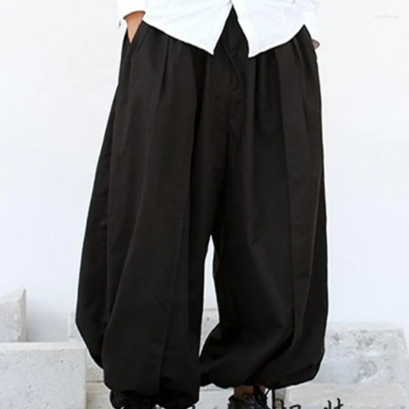 Spodnie męskie Sprężyna i jesień męska spersonalizowana moda niestandardowa plus luźna rozmiar prosty dziewięć punktów szerokości nogi 27-44