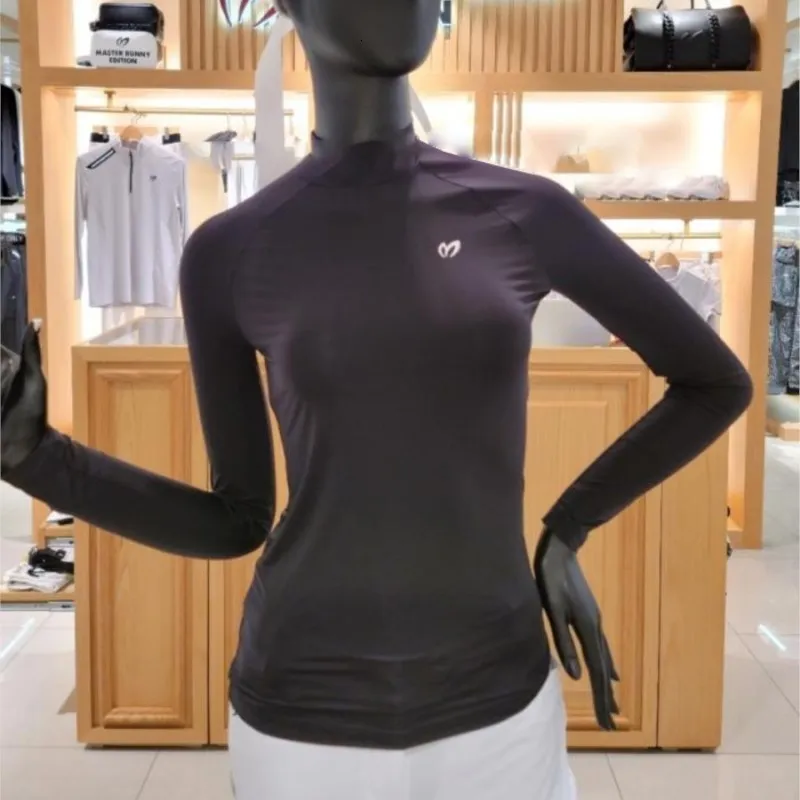T-shirts d'extérieur Golf été femmes vêtements de protection solaire glace soie ultra-mince glace sensation glacée chemise à manches longues élastique sport bas haut 230203