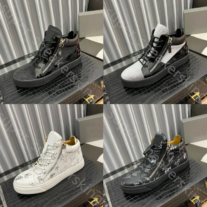 Nuevos hombres zapatos para correr zapatillas zapatillas de diseño zapatos de diseño negro terciopelo blanco elevado zapato de lujo de plataforma de plataforma baja altas talla 36-46