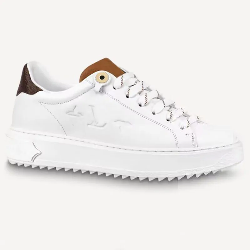 Casual shoes women Designer SHoes Travel leather lace-up sneaker fashion lady Flat Running Trainers Letters woman shoe platform men gym sneakers size 34-42-45 With box