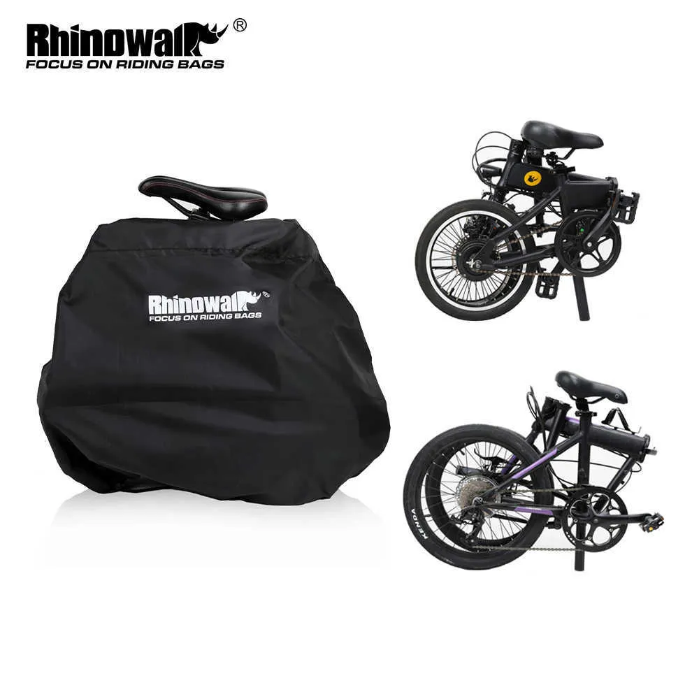 Panniers S Rhinowalk 16-22 tum Regntät lättvikt Vikning Lagring Portable Bike Carry Bag Bicycle Accessories 0201