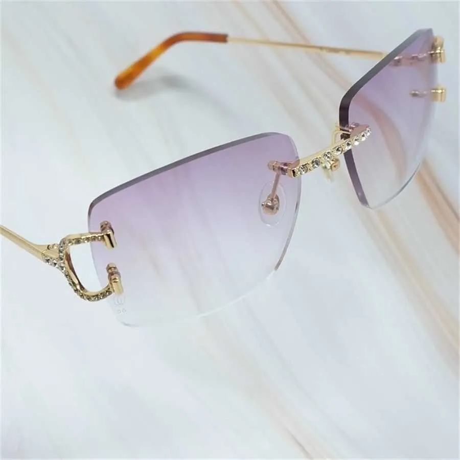 36% de desconto em 2023 homens gelo designer vintage Carter Sunglass Wire Rhinestones Shades for Women Lunta Lentes Sol Mujer