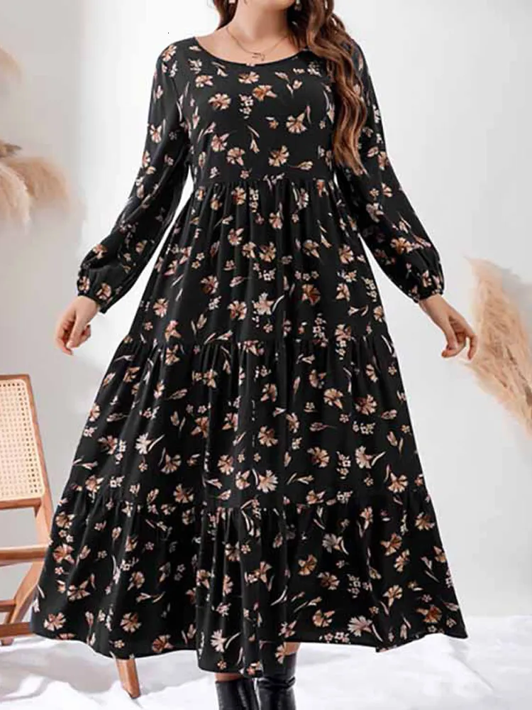 long sleeve casual maxi dress