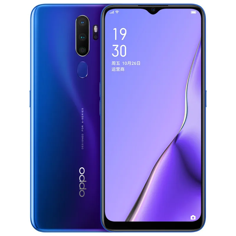 Teléfono celular Oppo A11x 4G LTE original 8GB RAM 128GB ROM Snapdragon 665 Octa Core Android 6.5 pulgadas Pantalla completa 48MP OTG 5000mAh ID de huella digital Teléfono móvil inteligente