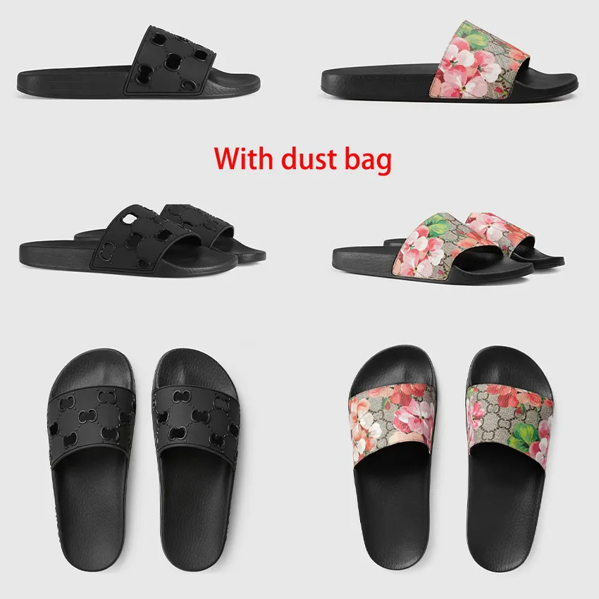Designer Slides Herrkvinnor tofflor Summer Sandal Beach Slide Plat Platform Ladies Home Fashion Shoes Flip Flops randig Tiger Bee Causal Slipper