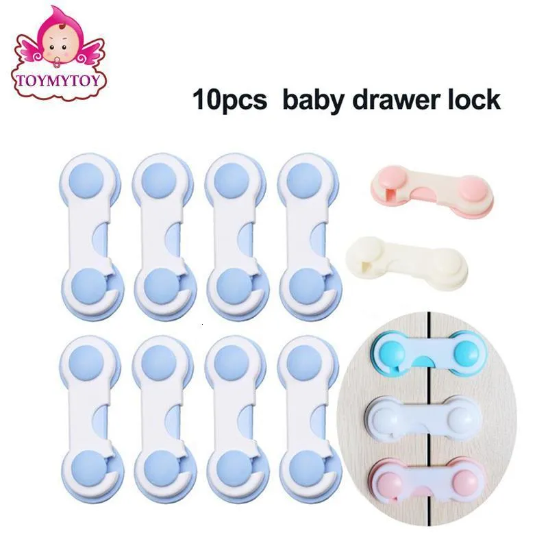 Baby Locks Latches# Drawer 10pcs Child Security for Cabinet Kylskåpsskåp Skydda hemmet Säkerhetsskydd 230203