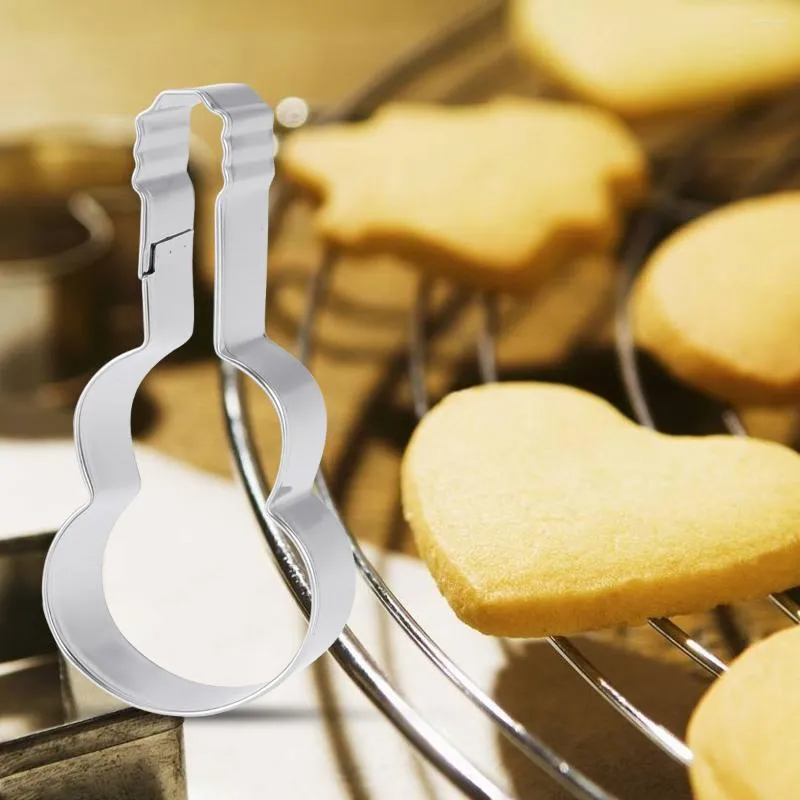 Baking Tools Stainless Steel Cookie Guitar Shape Shapes Mold