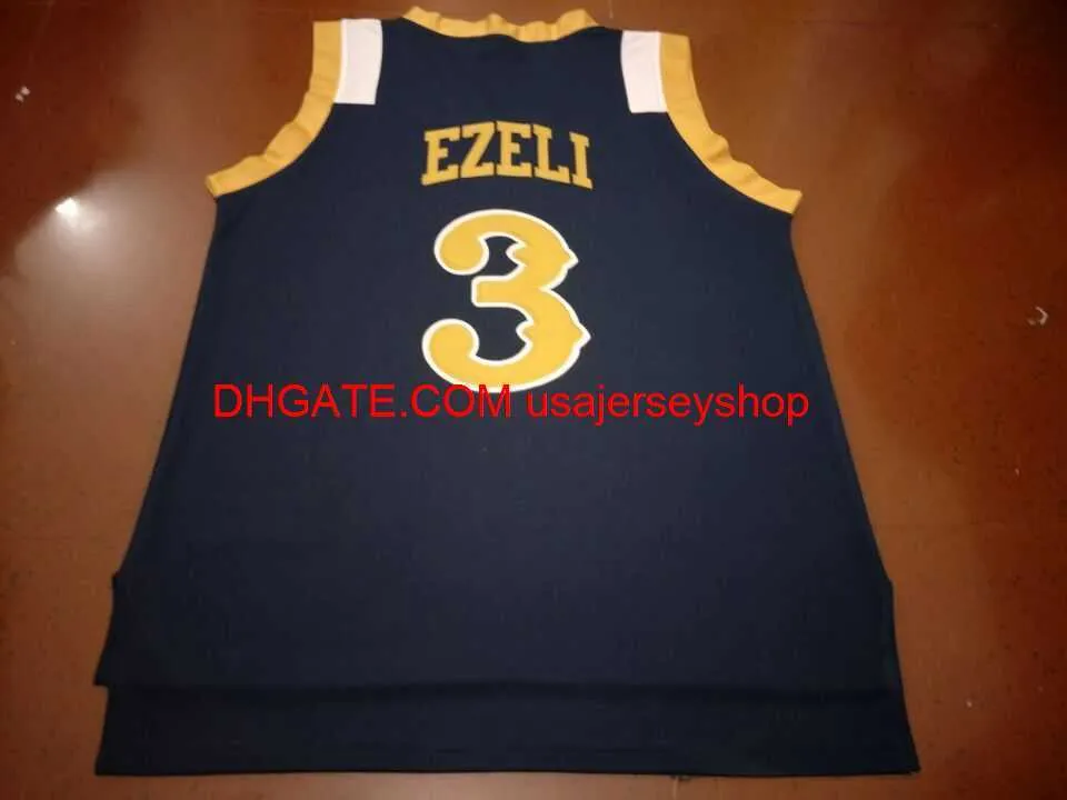 # 3 Vanderbilt Festus Bzeli College Basketball Jersey Size S-4XL 5XL Custom Any Name Number Jersey