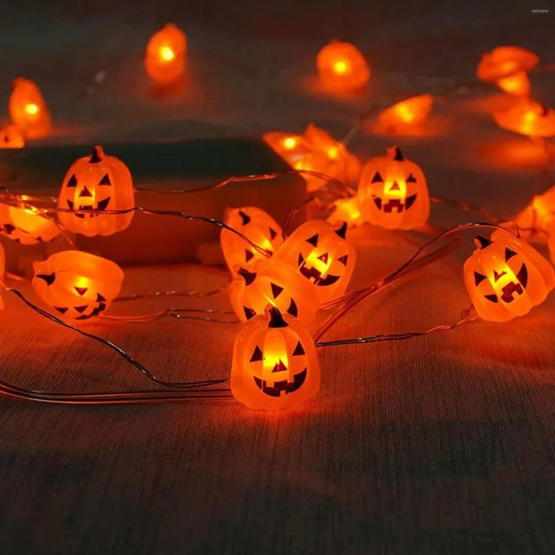 Strings 20led Halloween Pumpkin Led String Lights Lantern Light Home Garden Party Christmas Decoration Holiday