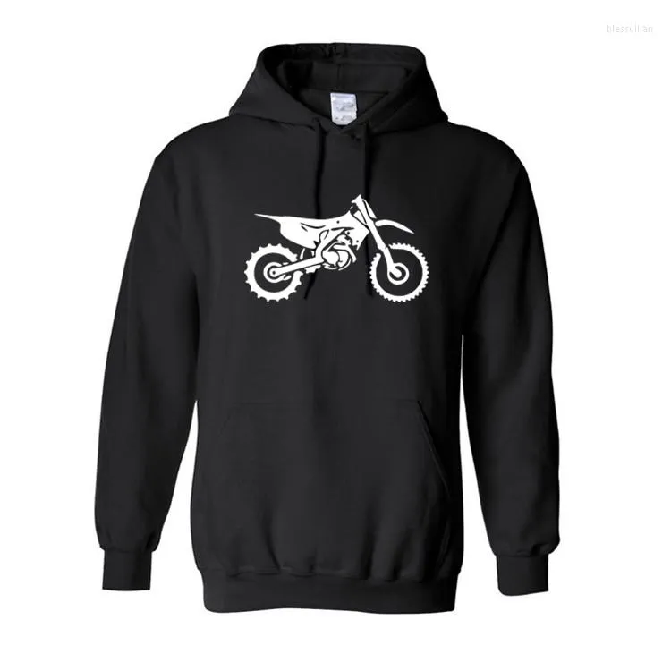 Men's Hoodies Fashion Men DIRT BIKE MOTORCYCLE Moto Cross Tribal Hooded Warm Sweatshirts Inside Male Thick Tracksuit Jacket