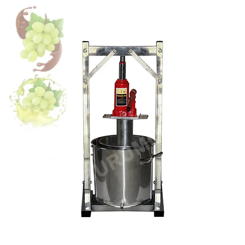 Máquina de prensado de vino de uva de elaboración propia, exprimidor de fermento de fruta señorial