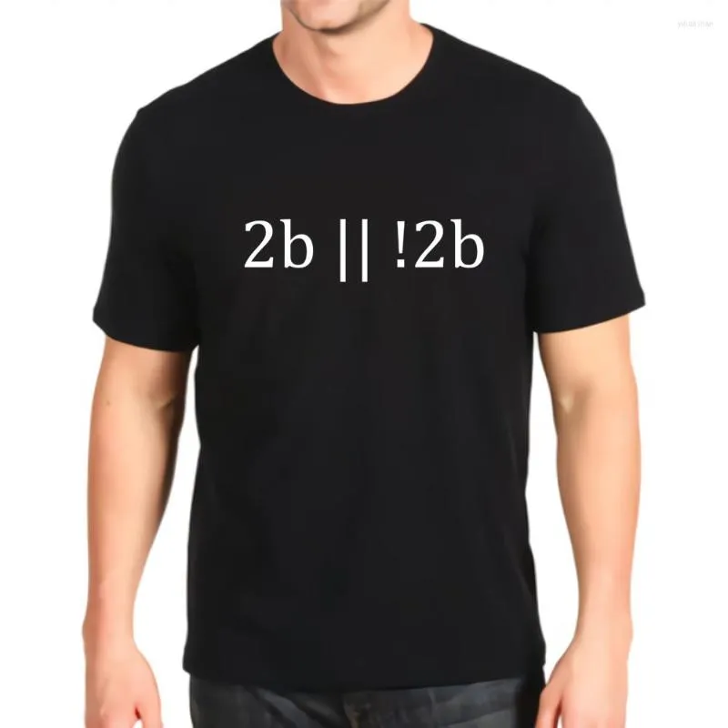 Men's T Shirts Printed Tshirt Fashion To Be Or Not Programming Edition Top Mens Loose Customization Tees