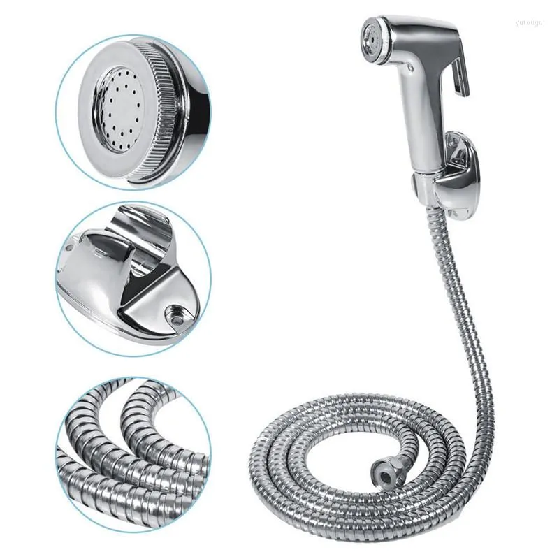 Badaccessoire set badkamer accessoires sets toilet shattaf adapter spray handheld bidet douchekop muur beugel slang kit