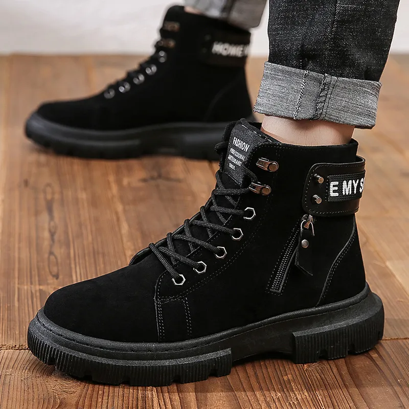 F004 ankelstövlar män sneakers tränare casual skateboard skor universitet blå mörk mocka uppfödda skugg twist klassisk mens svart grå eur39-44 R888