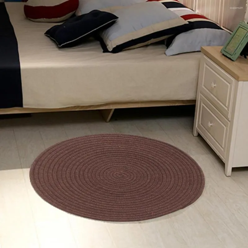 Pillow Lightweight Chair Pad Eco-friendly Wear Resistant No Odor Balcony Hand Woven Round Mat Multipurpose