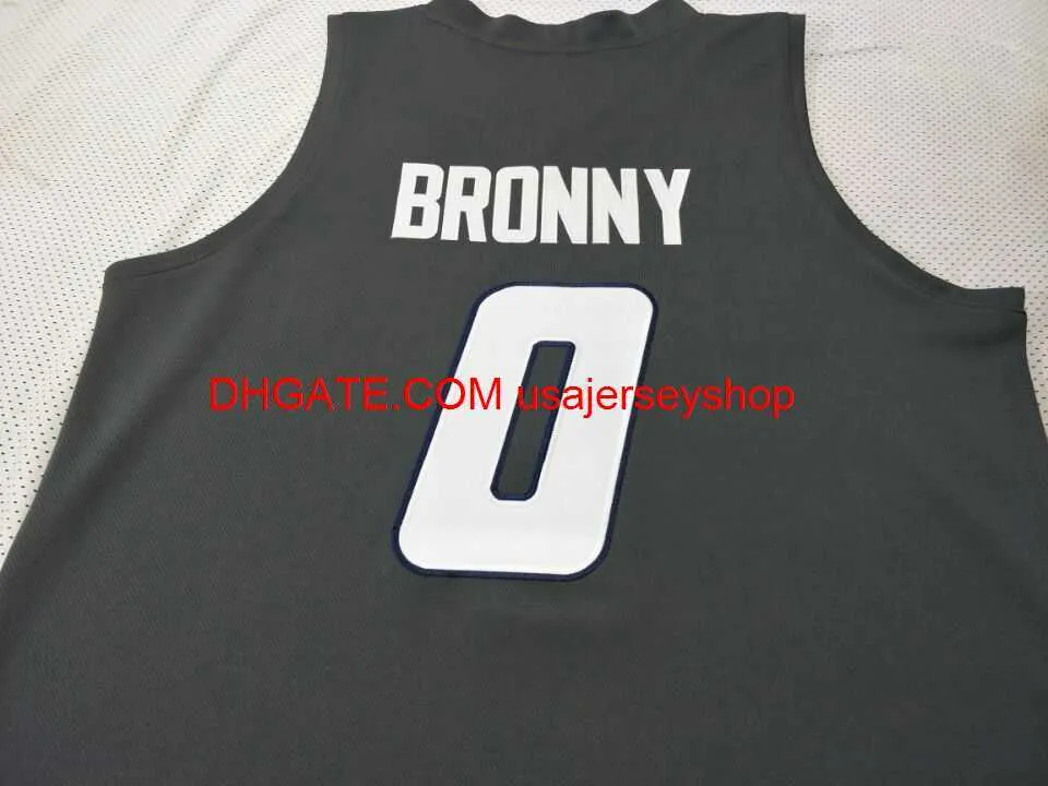 Maglia da basket personalizzata da uomo giovanile da donna #0 Bronny James taglia S-4XL 5XL o personalizzata con qualsiasi nome o numero di maglia