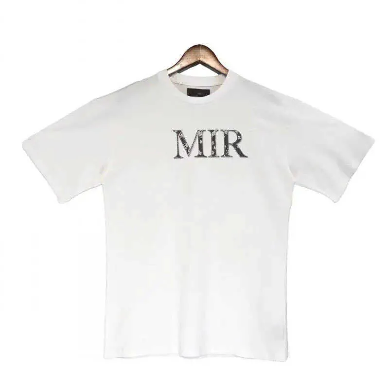 Дизайнерские рубашки с печеночной рубашкой для печени амирирская рубашка Мужчина и женщины Амрис Футболка хлопчатобумажной футбол