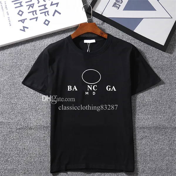 Herr designer kläder berömda t shirt brev tryck rund hals kort ärm svart vit mode män kvinnor t skjortor s-3xl 4xl