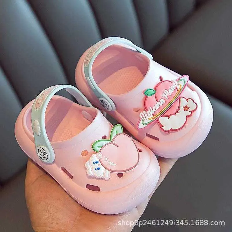 Zapatillas para niños, zapatillas de verano para niñas y niños pequeños, sandalias de suela blanda antideslizantes para interiores, zapatos para bebés 0203