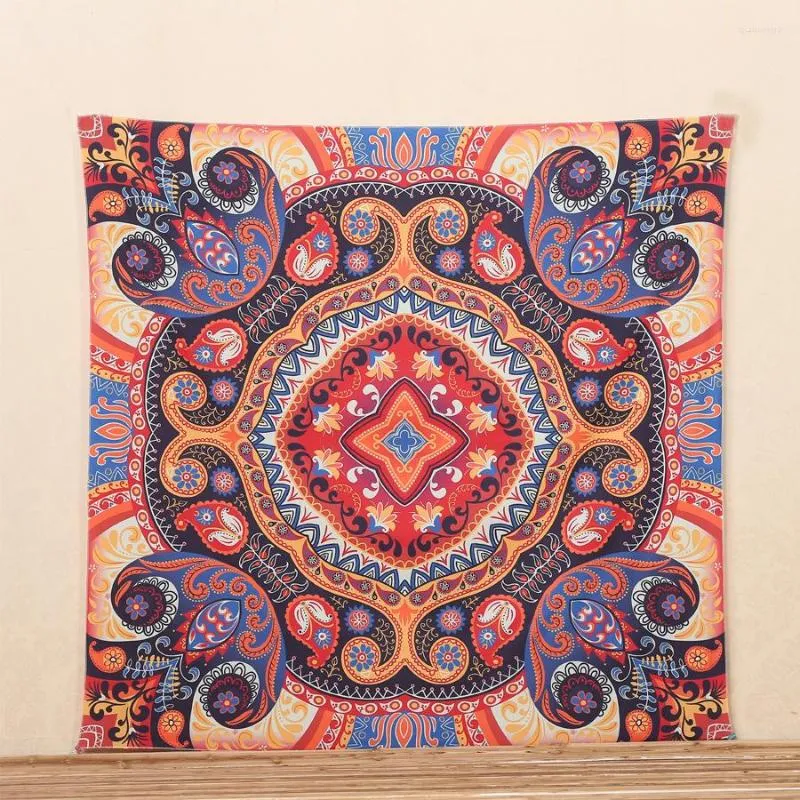 Tapisseries 2023 Bohème Mandala Elephant Wind Chimes Tapestry Mur suspendu Sandy Beach Throw